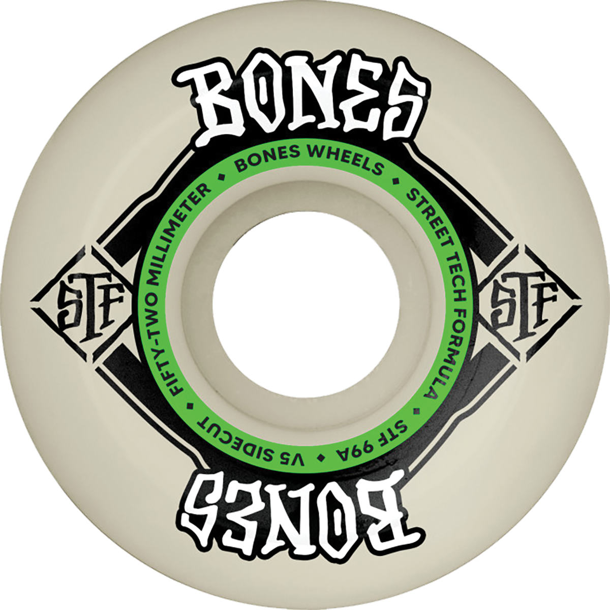 BONES STF V5 SQUARE LOGO 99A NAT/GRN