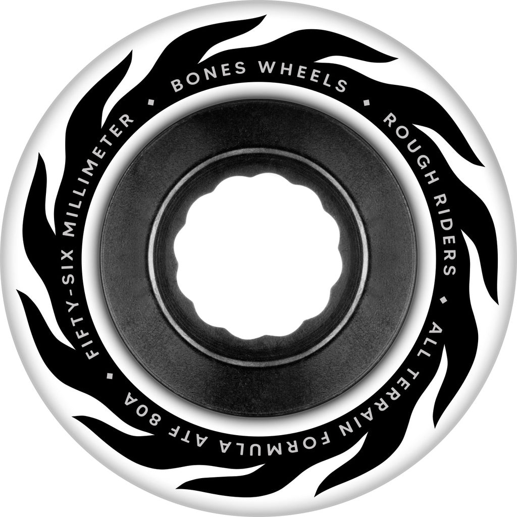 BONES ATF ROUGH RIDER ETERNAL FLAME 56MM 80A WHITE
