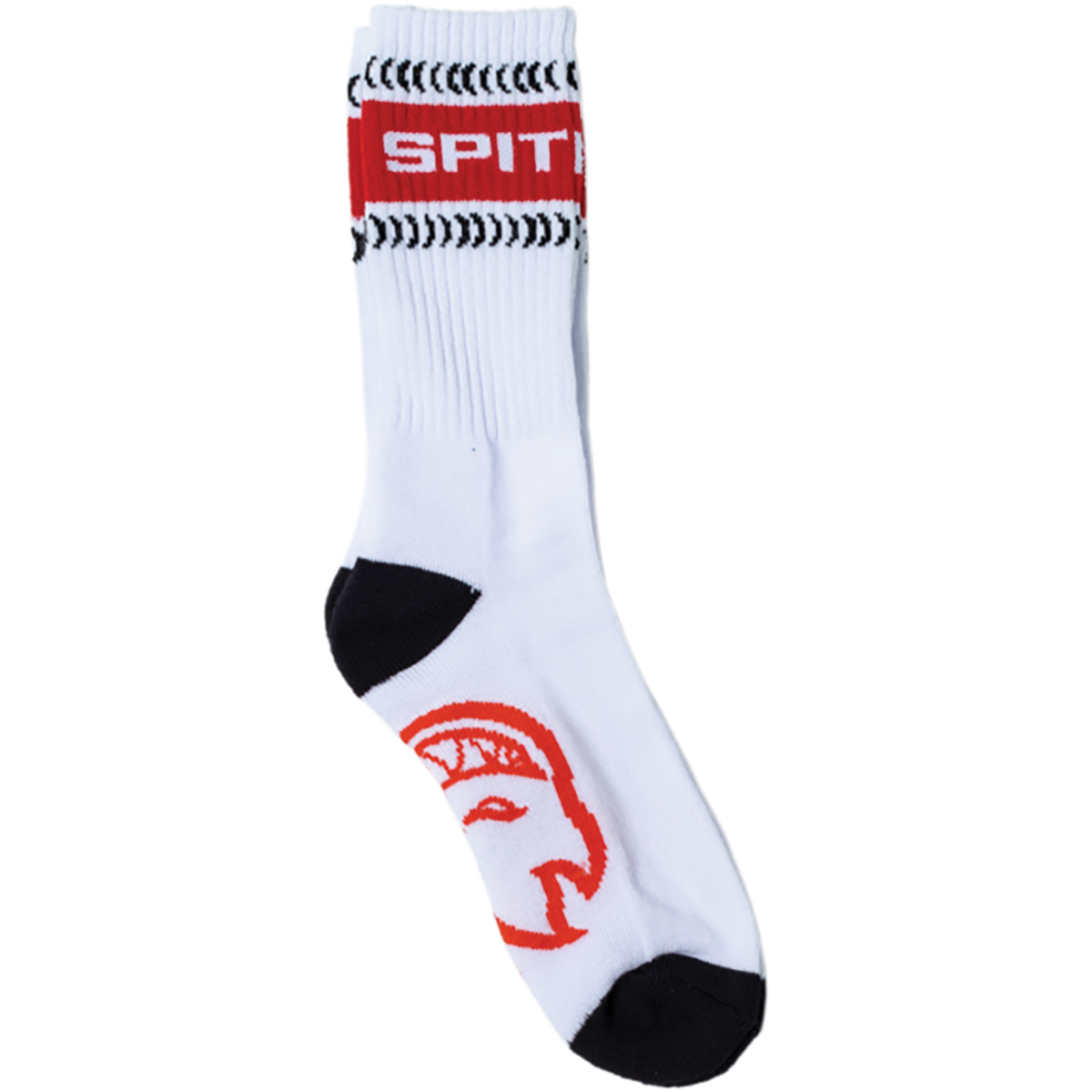 SPITFIRE CLASSIC 87 BH SWIRL 3/PK CREW SOCK WHT/BLK/RED