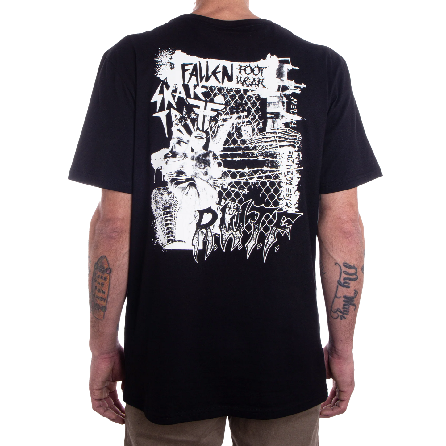 Fallen Propaganda Tee Black/White