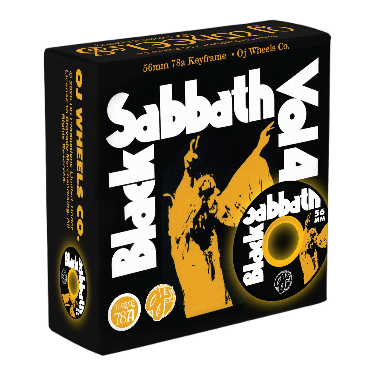 OJ Wheels 56mm Black Sabbath Vol 4 Keyframe Black 78a