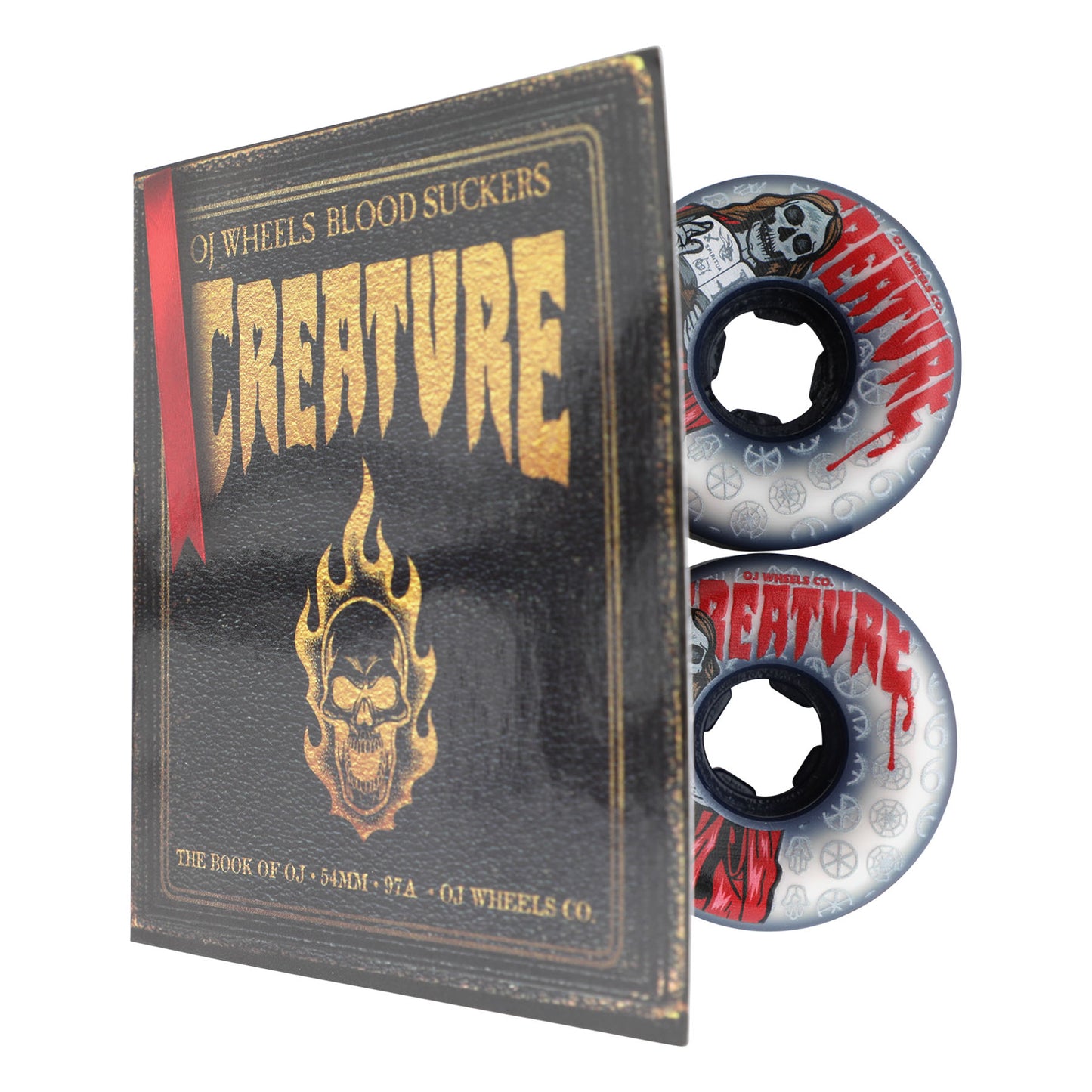 OJ Wheels 54mm The Book Of OJ Bloodsuckers White 97a