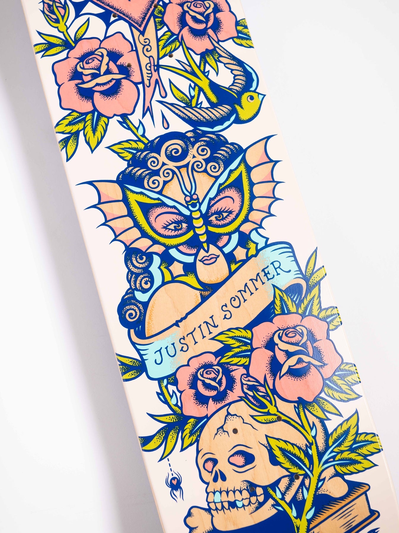 Santa Cruz Sommer Tattooed Pro Skateboard Deck 8.25in x 31.8