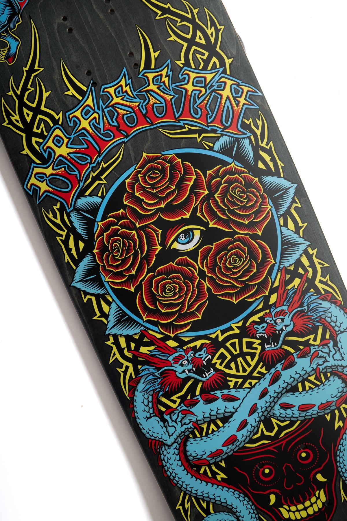 Santa Cruz Dressen Rose Crew Five Pro Shaped Skateboard Deck 9.30in x 32.36in