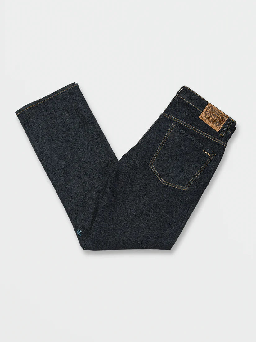Volcom V Kinkade Denim Jeans Rinsed Indigo