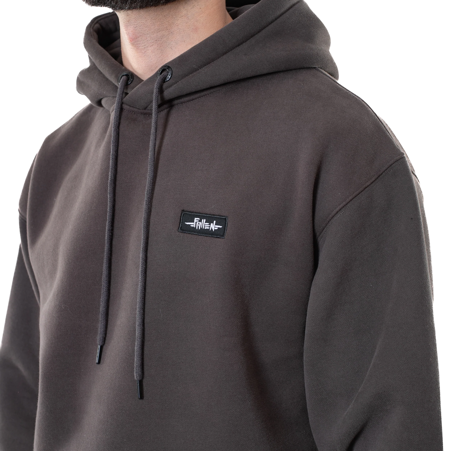 Fallen Grunge Hoodie - Asphalt/Black Relax