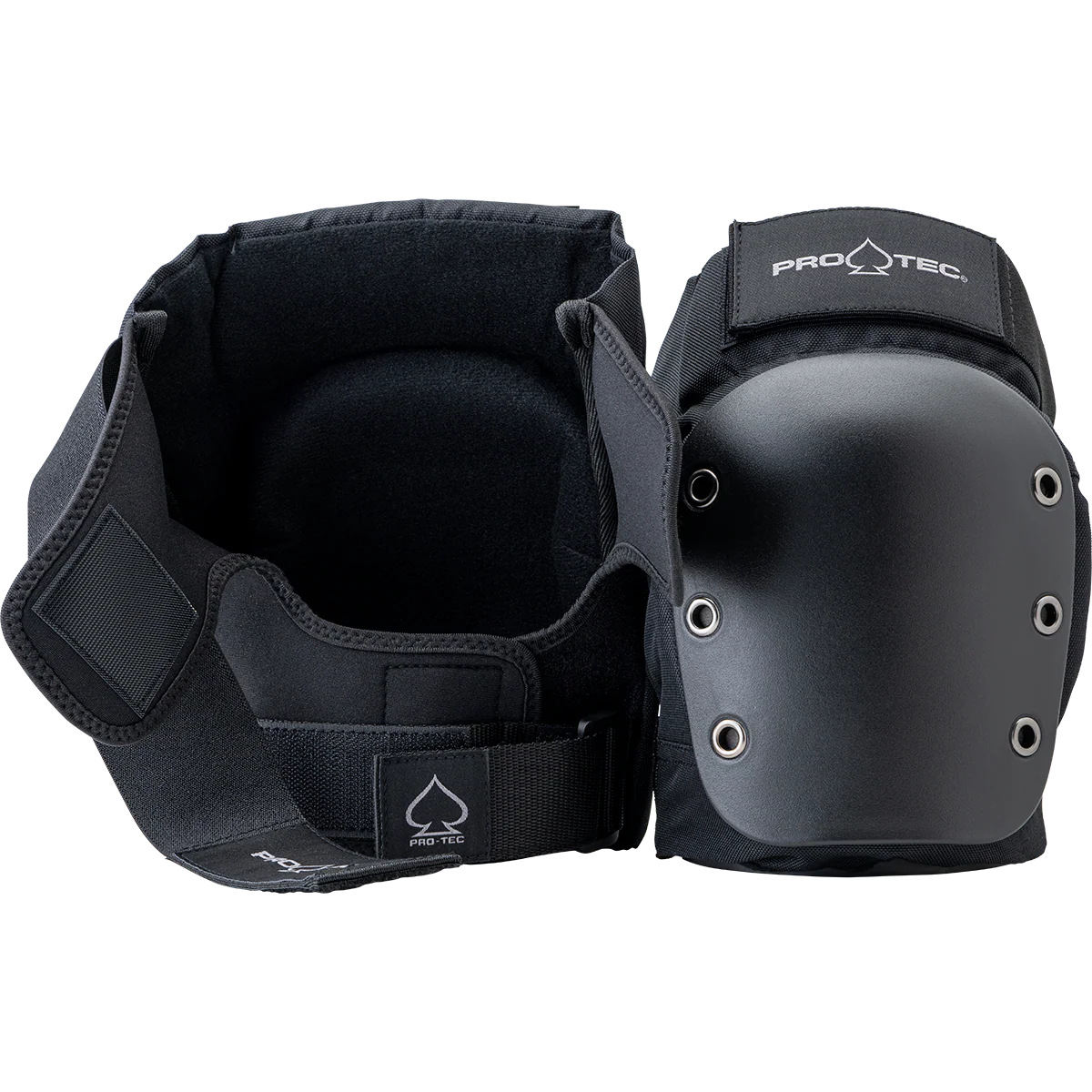 Pro-Tec STREET KNEE/ELBOW PAD SET - OPEN BACK - BLACK