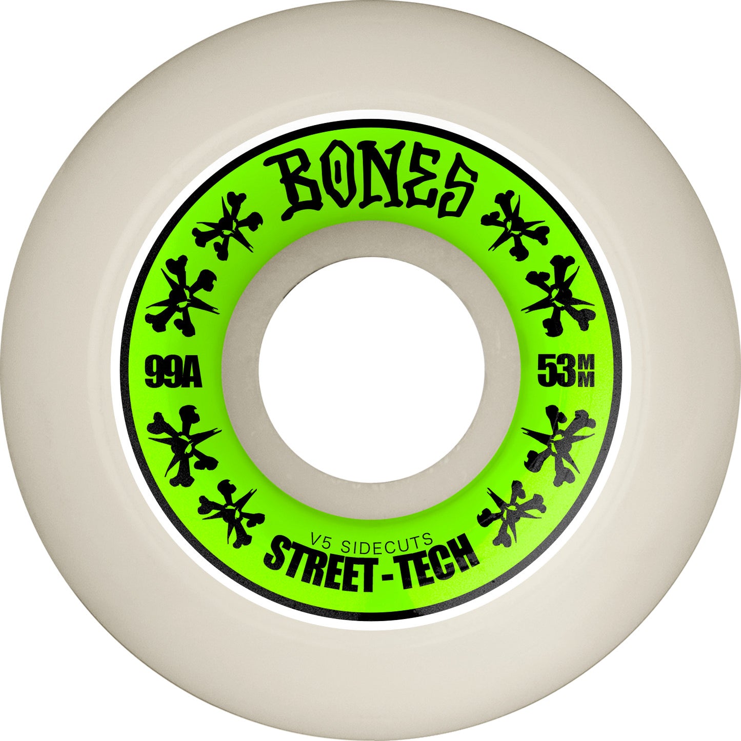 BONES STF V5 ANNUALS 53MM/54MM 99A WHT/GRN