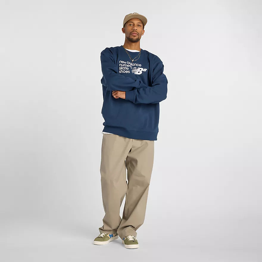 New Balance Numeric French Terry Crew Navy