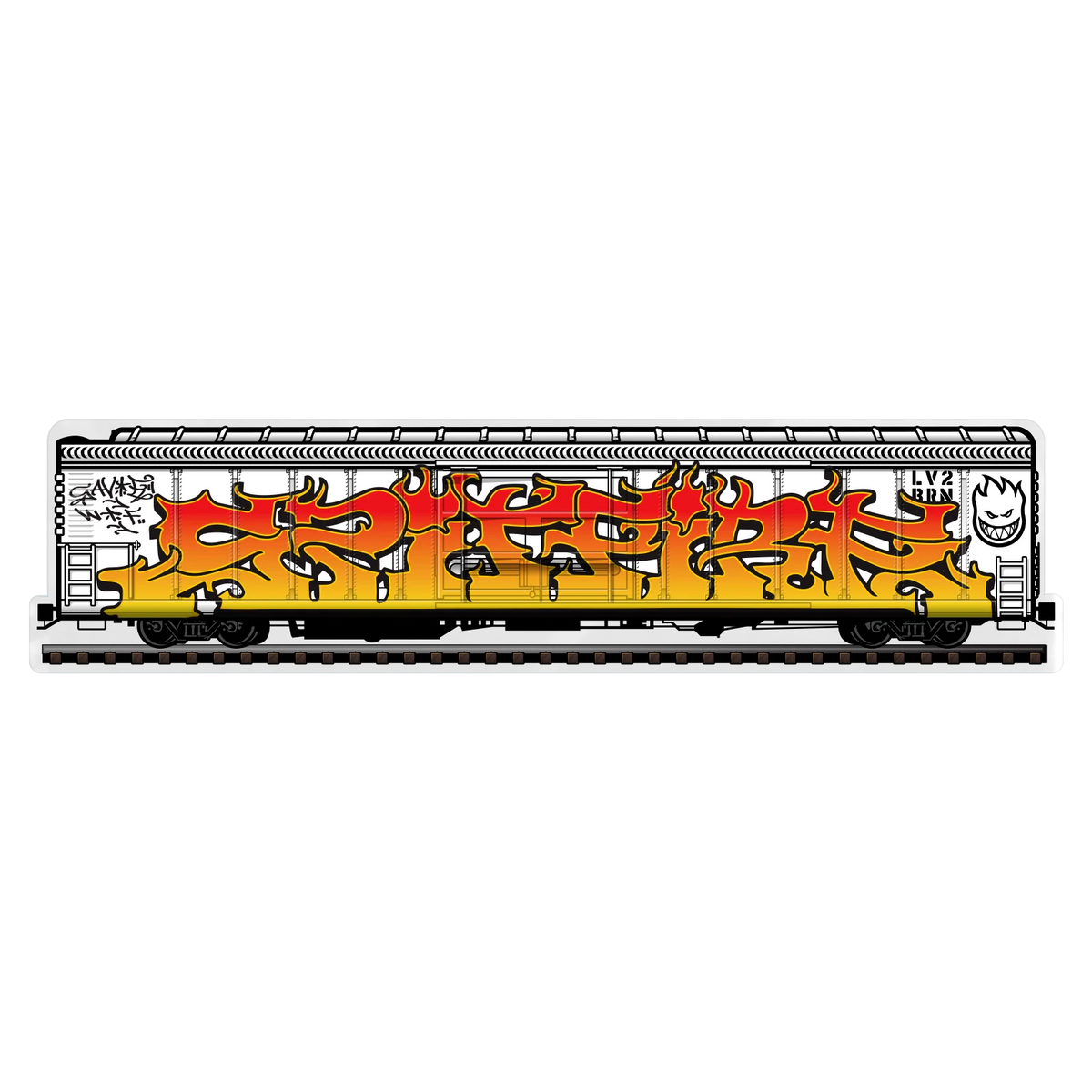 SPITFIRE SAVIE II TRAIN YARD STICKER MED