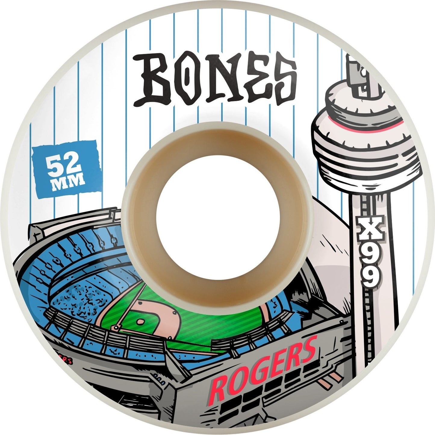 BONES ROGERS XF V1 CENTRE 52MM 99A NAT