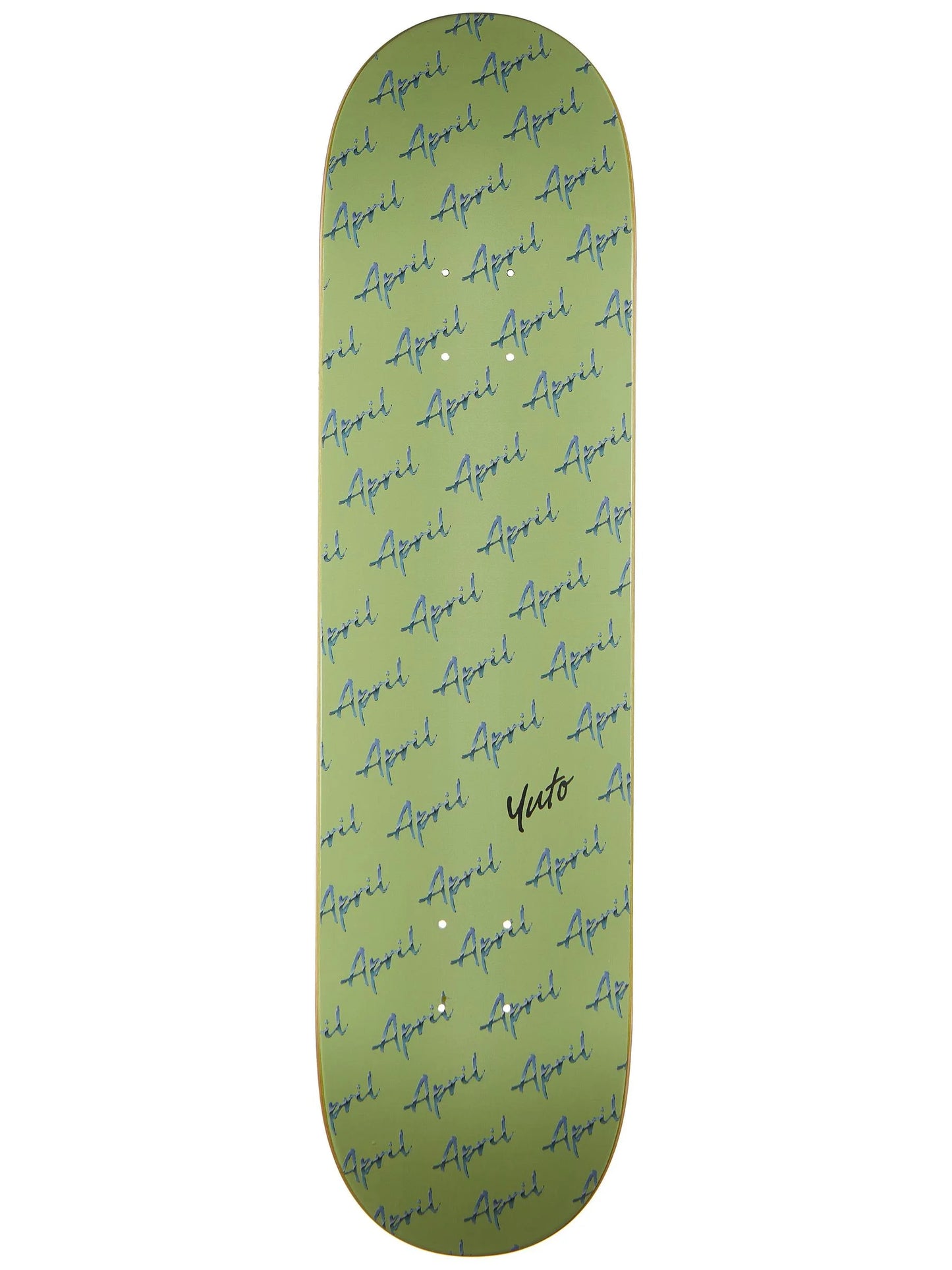 APRIL YUTO HORIGOME SCRIPT LOGO GREEN DECK 8.00