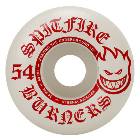 SPITFIRE BURNERS 54MM 99A WHT/RED