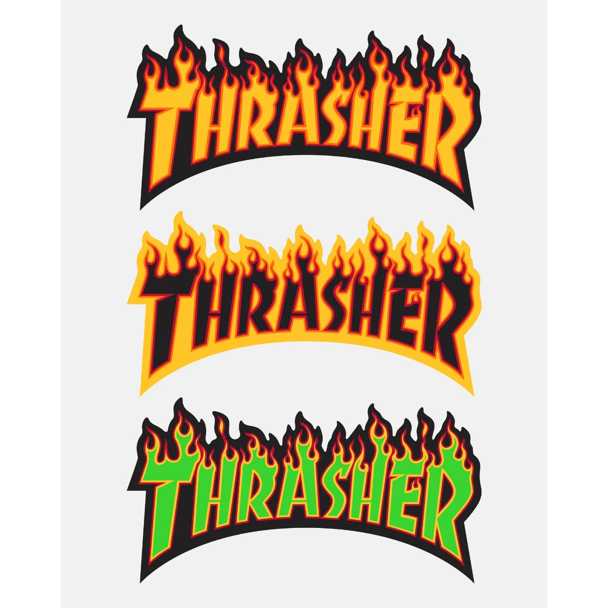 Thrasher Flame Sticker - Medium
