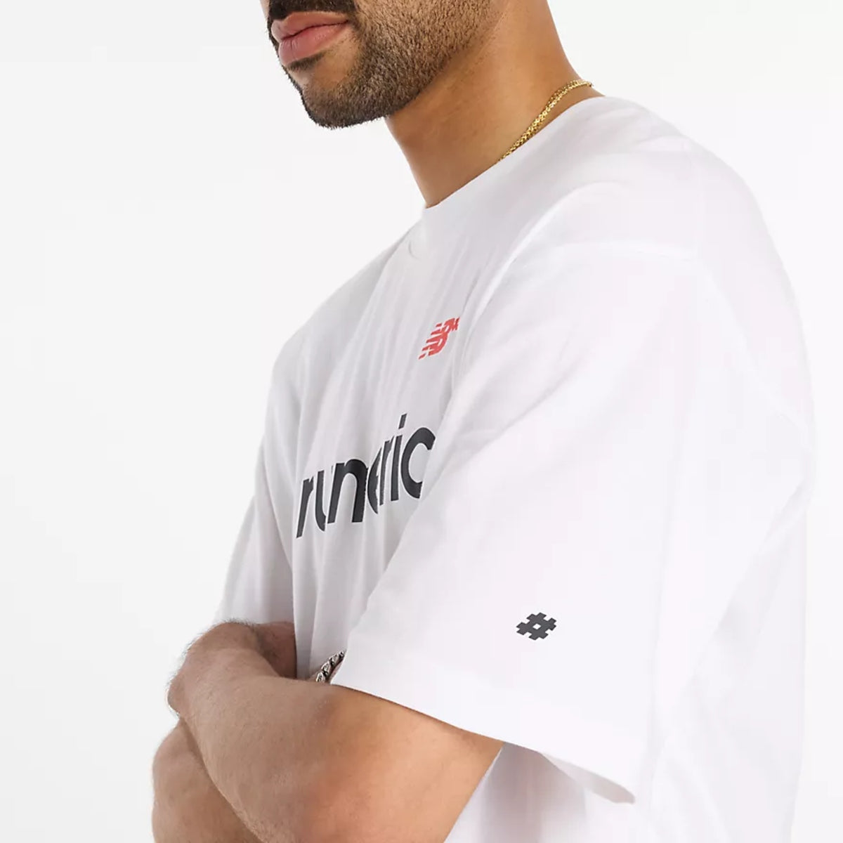 New Balance Numeric Linear Logo T-Shirt - White
