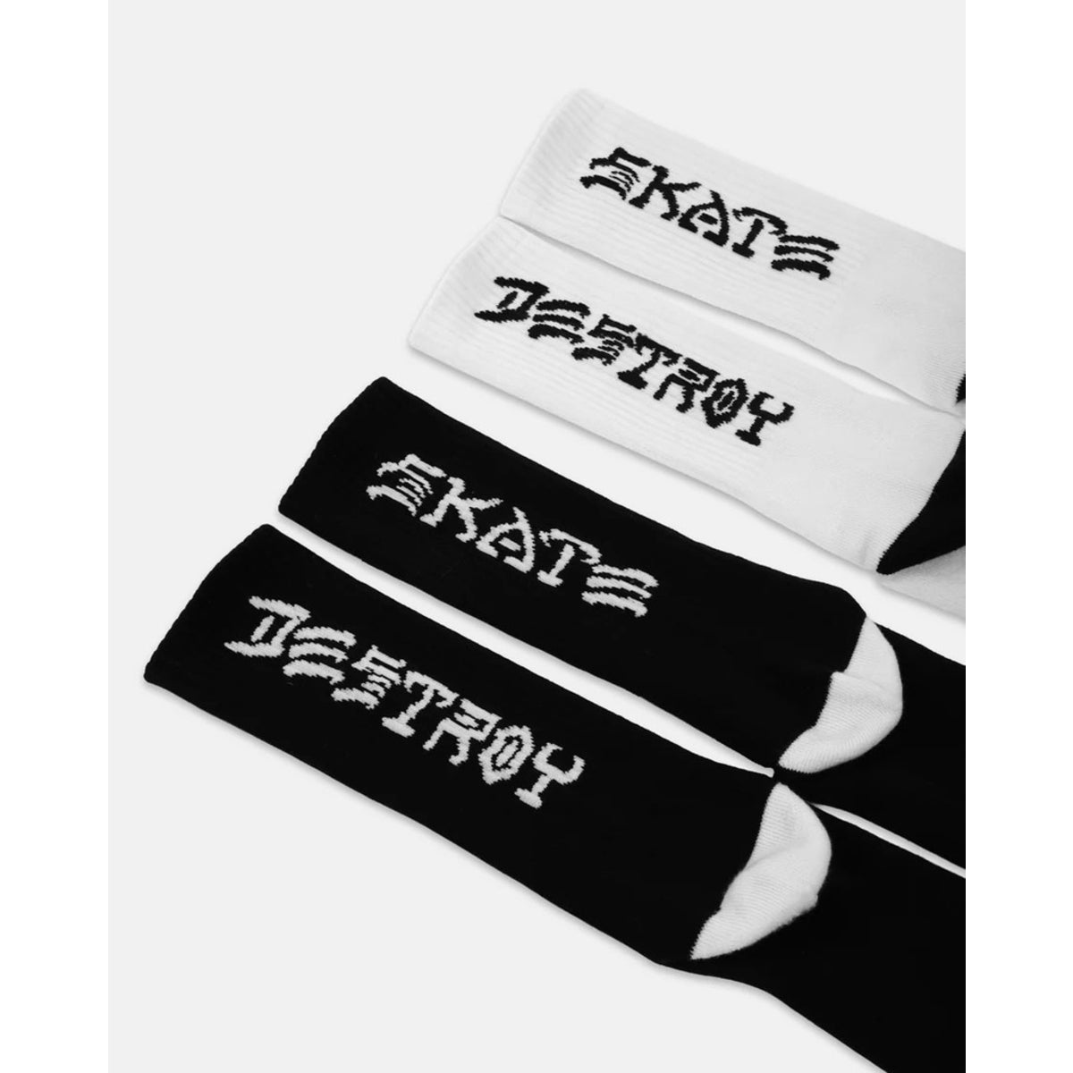 THRASHER SKATE AND DESTROY SOCKS 2-PACK