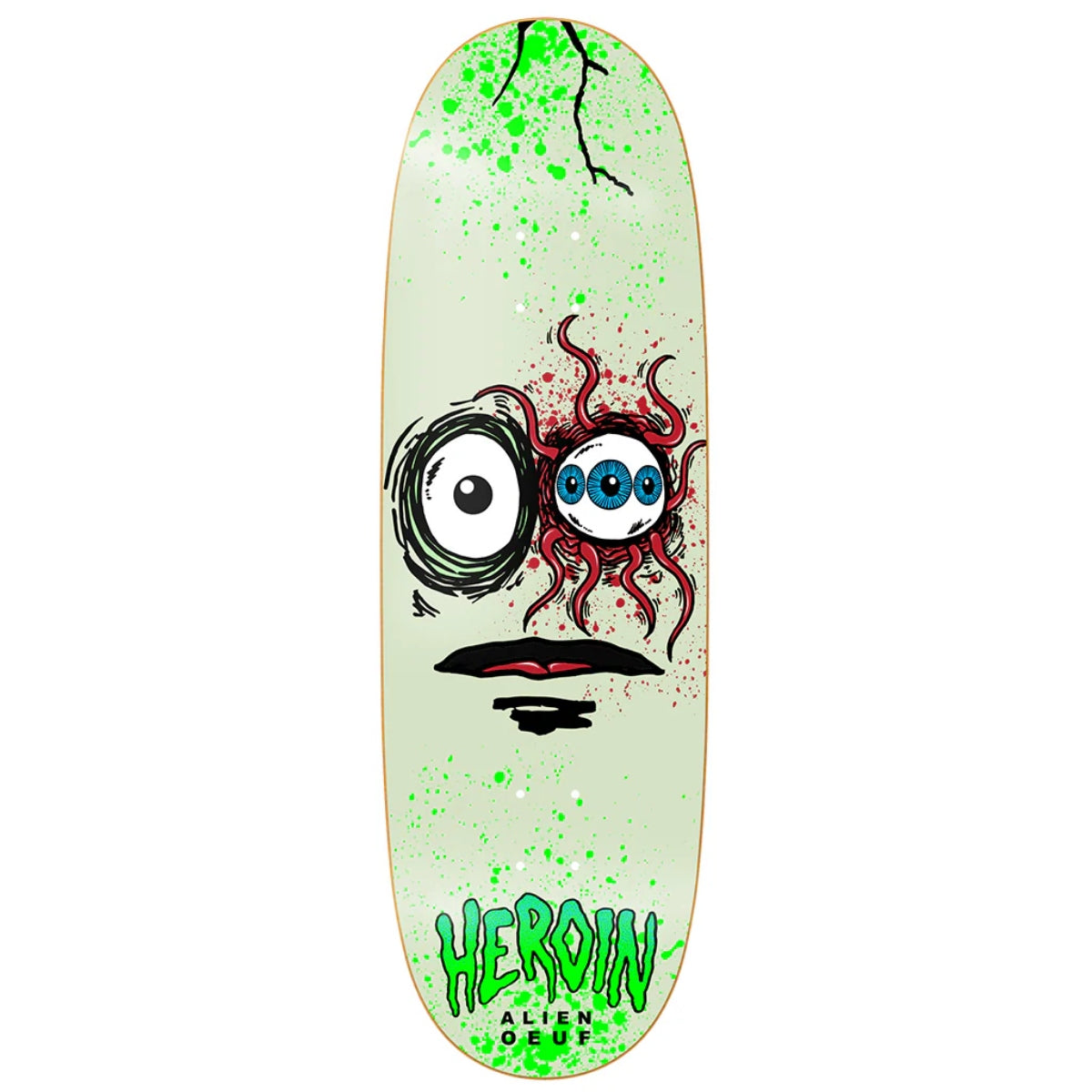 HEROIN TEAM SPACE EGG 3 SHAPED DECK 10.0