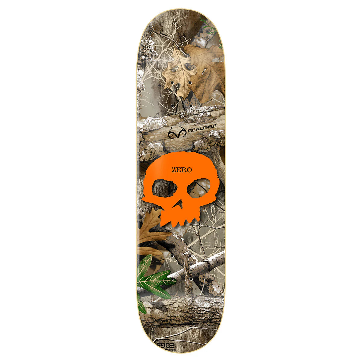 ZERO TEAM REAL TREE SINGLE SKULL ORANGE DECK 8.25