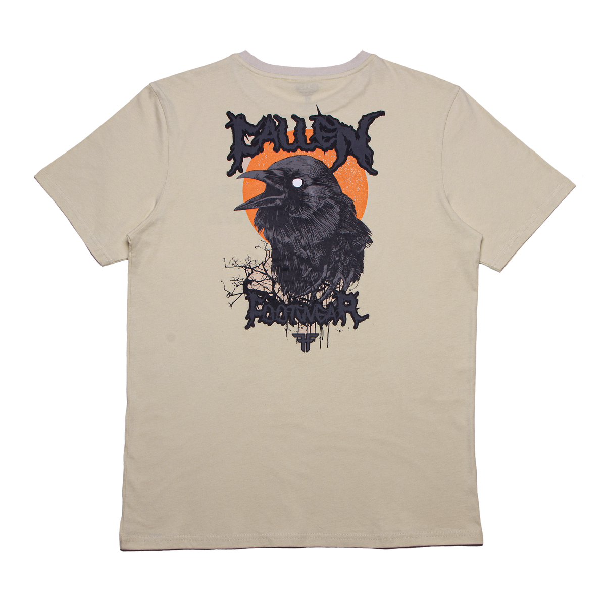 Fallen Dark Raven Tee Ivory/Orange