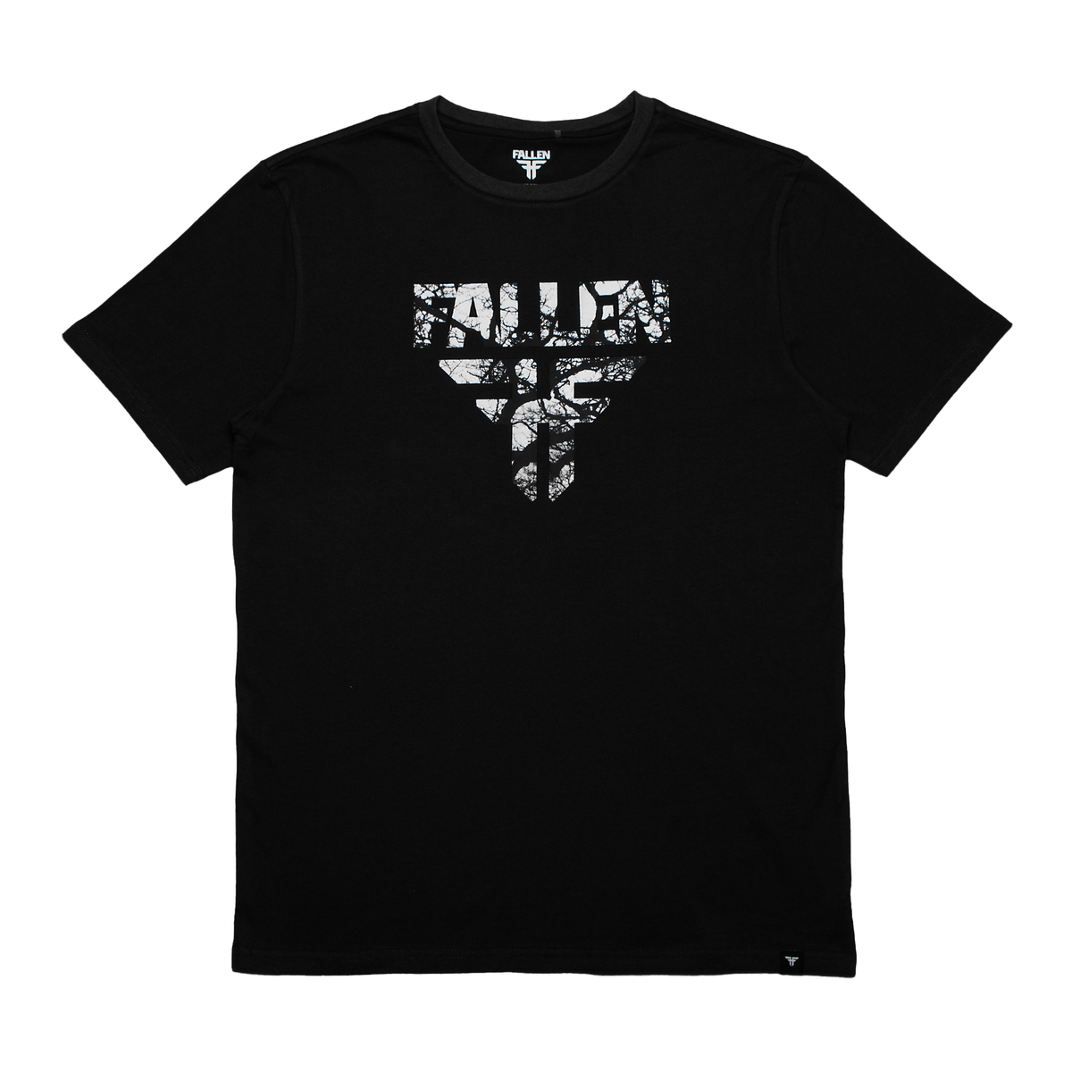 Fallen Insignia Tee Asphalt/White
