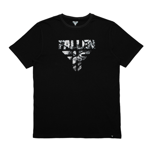 Fallen Insignia Tee Asphalt/White