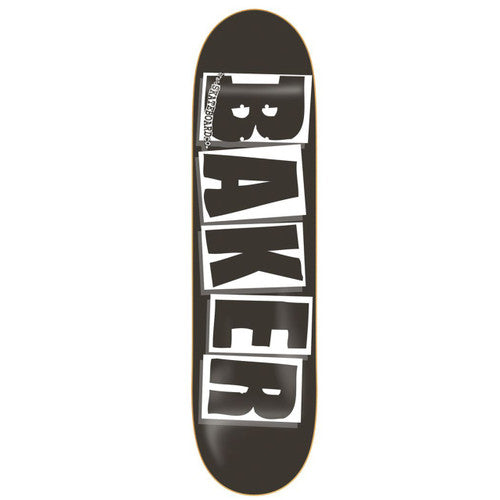 BAKER TEAM BRAND LOGO BLACK/WHITE DECK 8.0/8.25