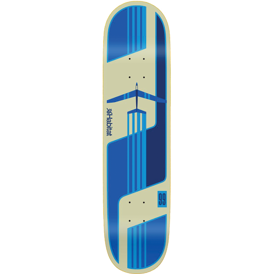 HABITAT TEAM GLIDER BLUE TWIN TAIL DECK 8.50