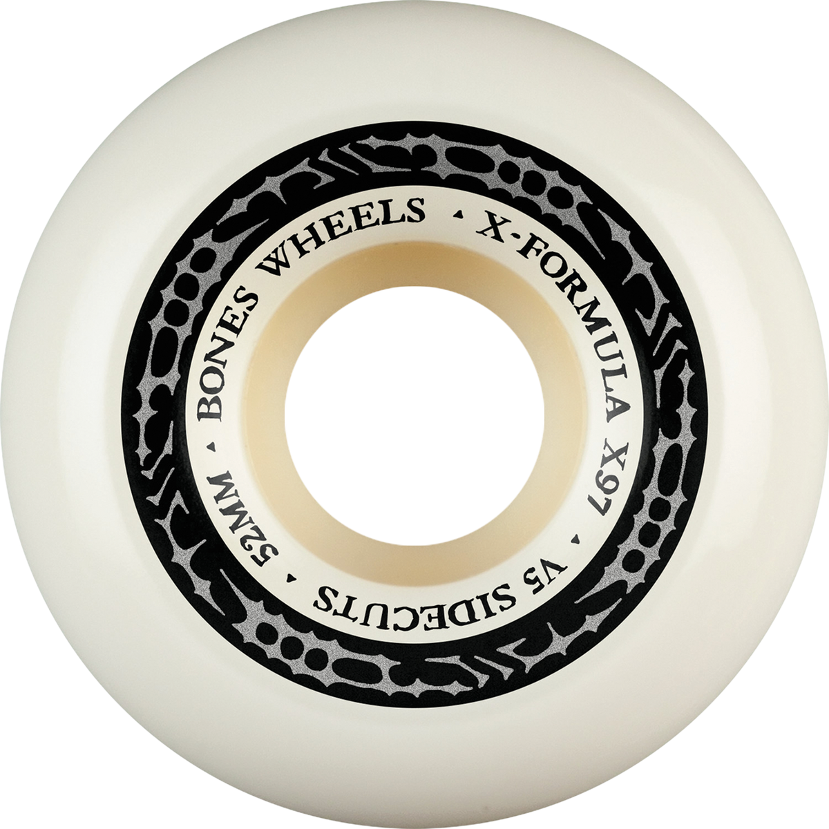 BONES XF X97 V5 SIDECUT 52MM 97A TRIBAL WHT/SIL