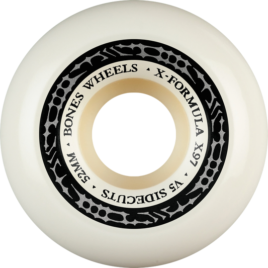 BONES XF X97 V5 SIDECUT 52MM 97A TRIBAL WHT/SIL