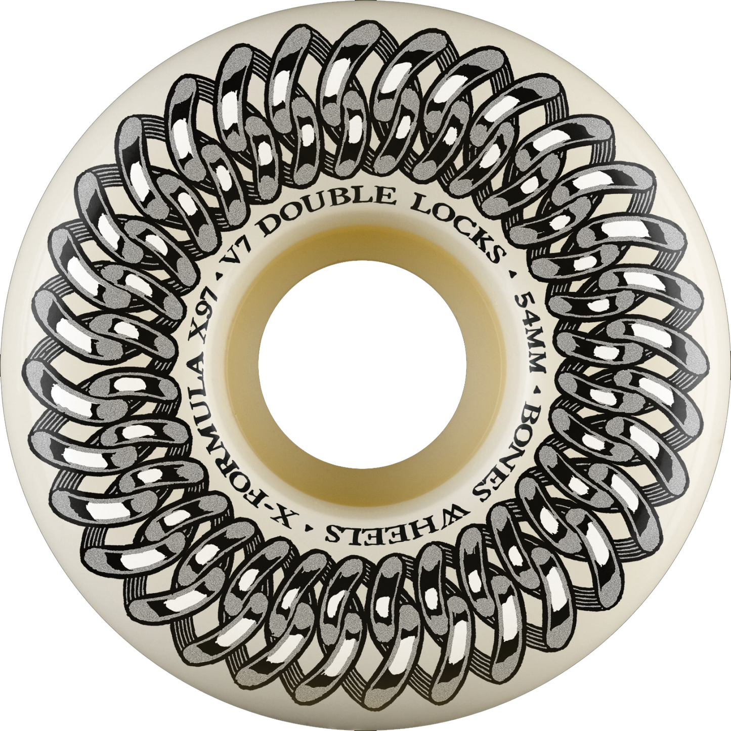 BONES XF X97 V7 DOUBLE-LOCK 54mm 97A WHT/SIL