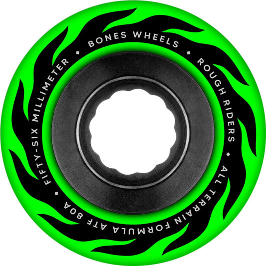 BONES ATF ROUGH RIDER ETERNAL FLAME 56MM 80A GREEN
