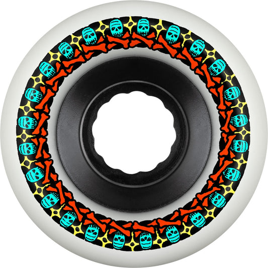 BONES ATF ROUGH RIDER SKULL & BONES 56MM 80A WHITE