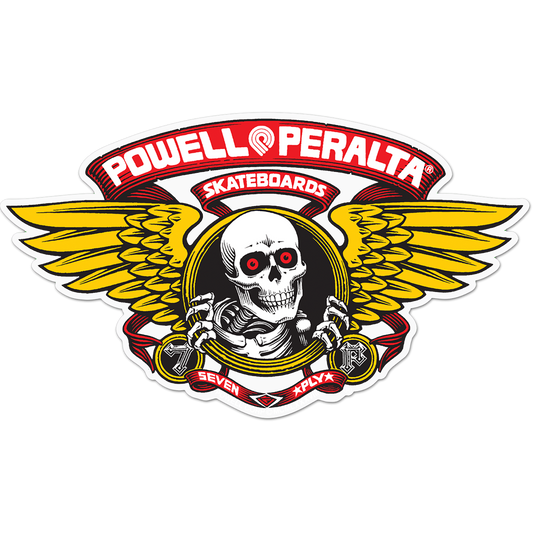 POWELL PERALTA WINGED RIPPER DIE-CUT 5" RED DECAL
