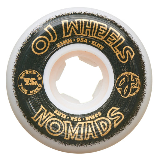 OJ Wheels Elite White Nomads 95a