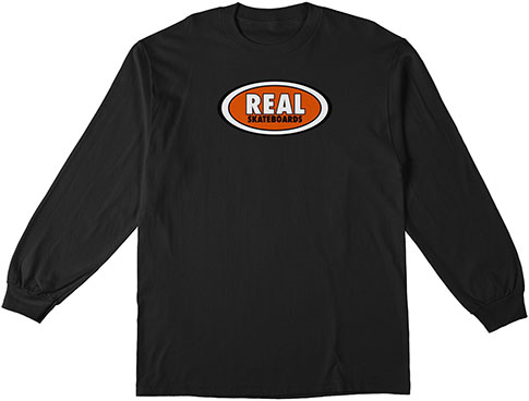 REAL OVAL BLACK/ORANGE LS