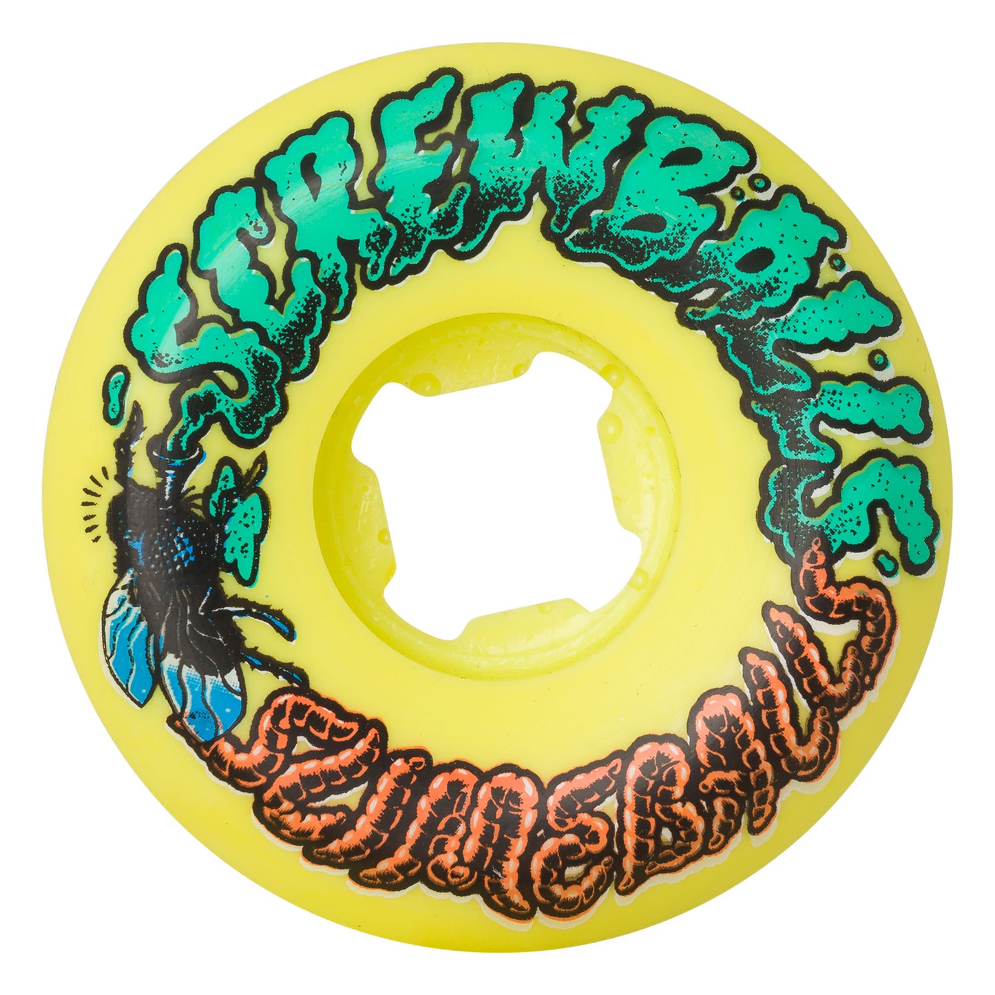 Slime Balls 54mm Screw Balls Speed Balls Yellow 99a