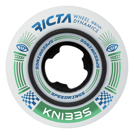 Ricta Wheels 53mm Knibbs Speedrings White Wide 101a