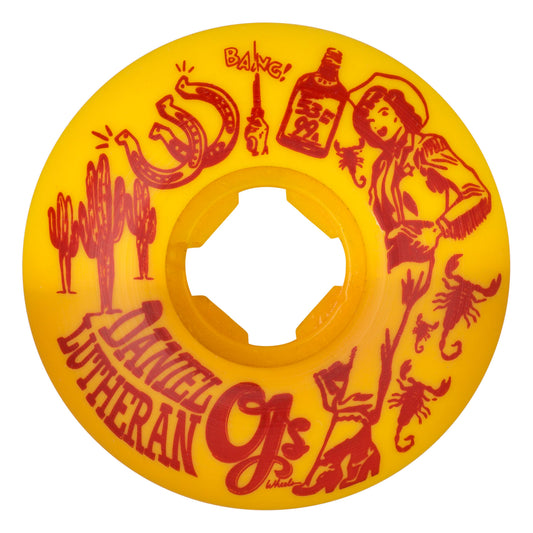 OJ Wheels 53mm Daniel Lutheran Elite Orange Yellow EZ EDGE 99a