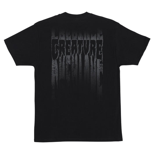 Creature Tattered S/S Heavyweight T-Shirt Mens Black