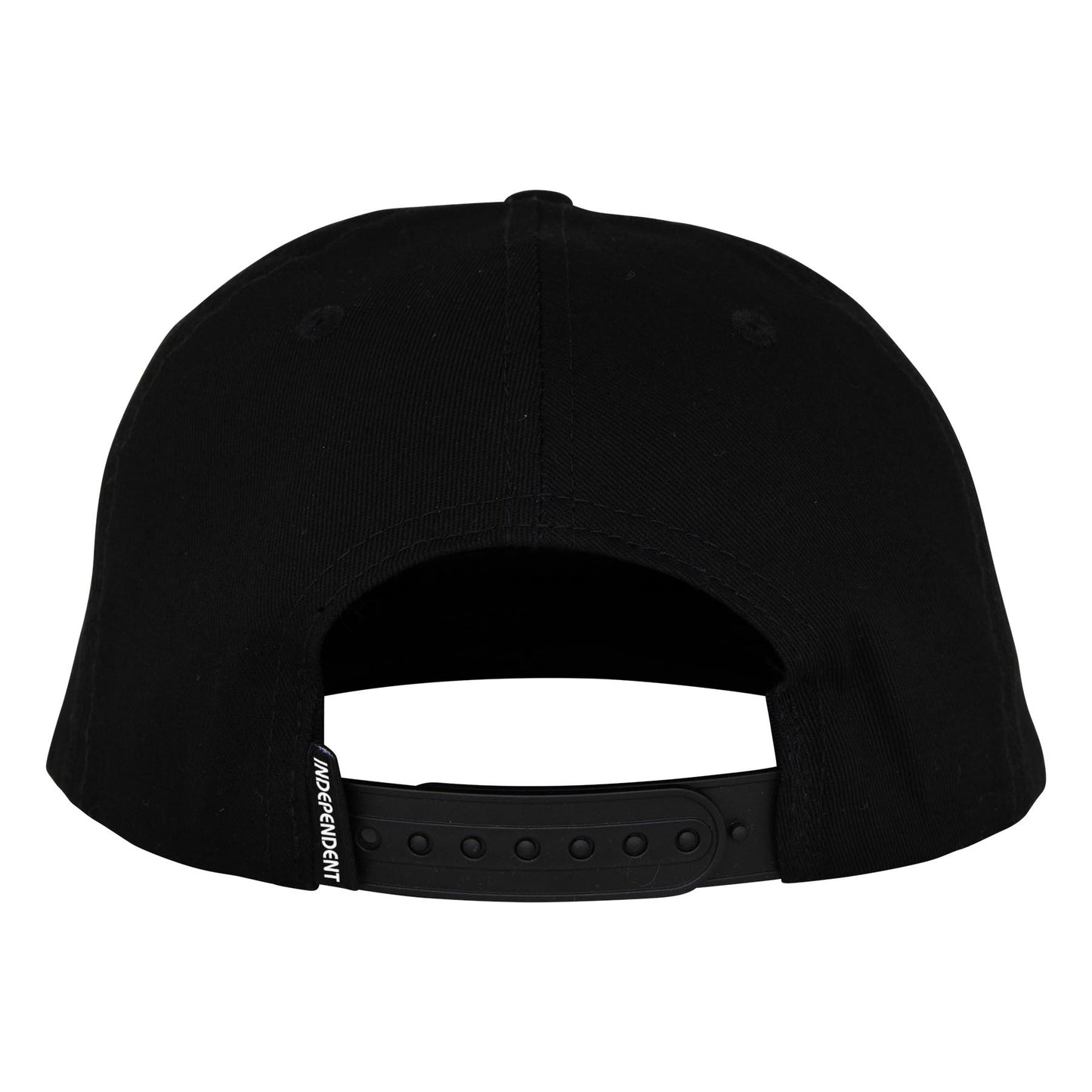 Bar Logo Snapback Unstructured Hat Black