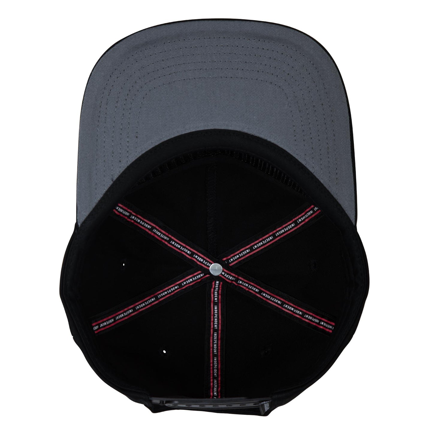 Bar Logo Snapback Unstructured Hat Black