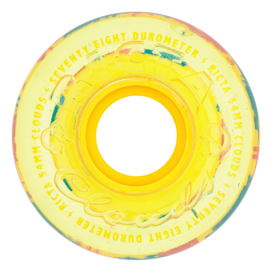 Ricta Wheels 54mm Clear Splatter Clouds Camo Yellow 78a