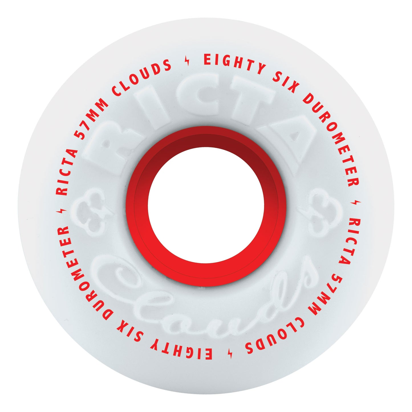 Ricta Wheels 57mm Clouds Red 86a