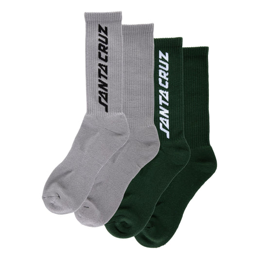 Santa Cruz Solid Strip 2-Pack Socks Unisex
