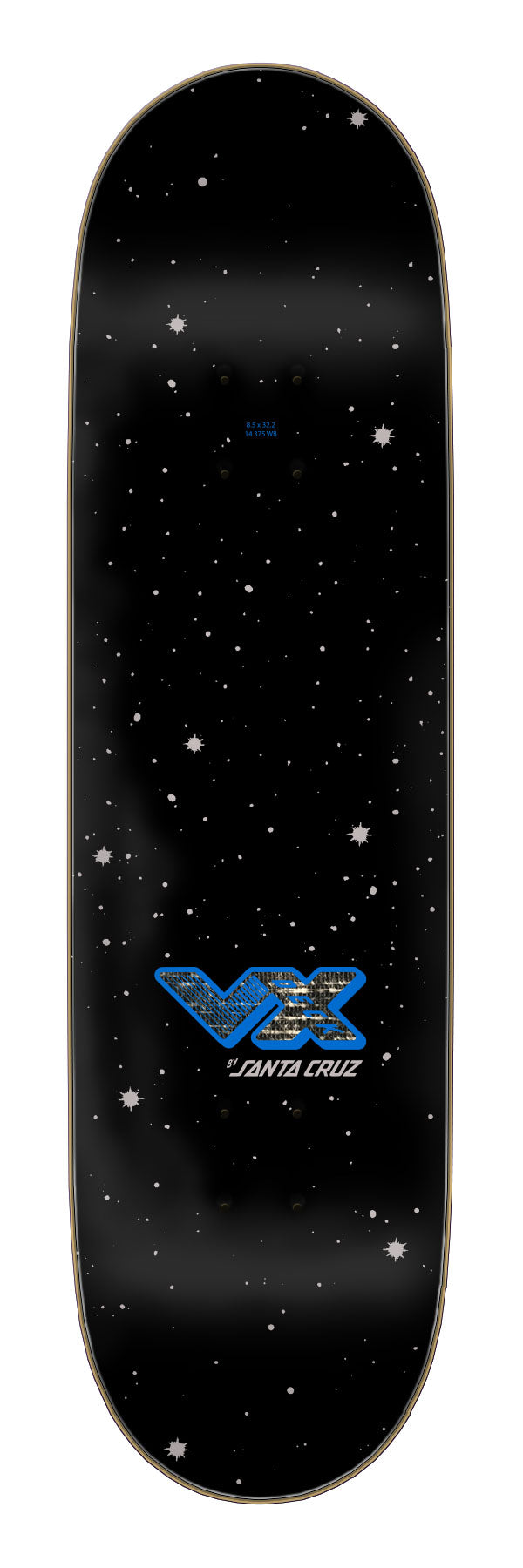 Santa Cruz Wooten Part Two VX Deck Skateboard Deck 8.5in x 32.2in