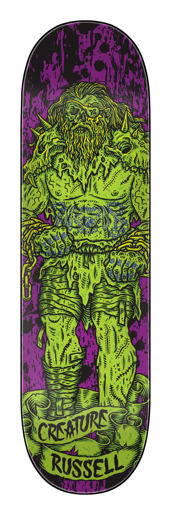 Creature Russell Vikings of Hesh Law XX Pro Skateboard Deck 8.75in x 32.15in