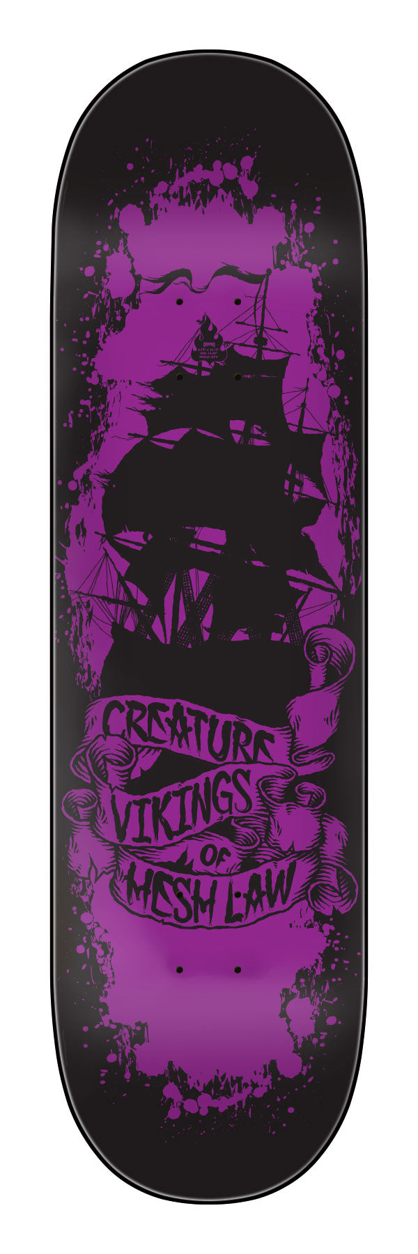 Creature Russell Vikings of Hesh Law XX Pro Skateboard Deck 8.75in x 32.15in
