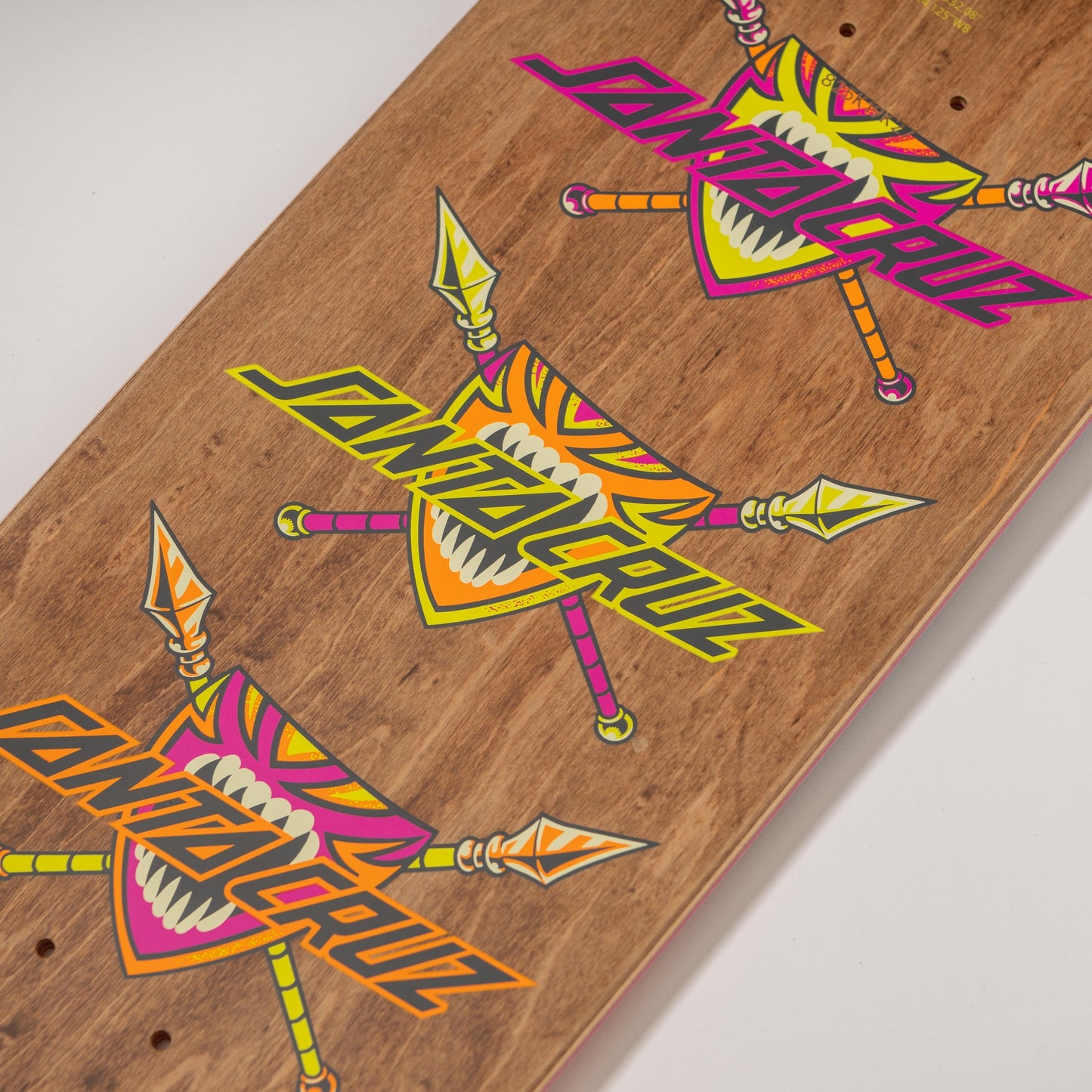 Santa Cruz Salba Firedance Pro Shaped Skateboard Deck 8.80in x 32.08in