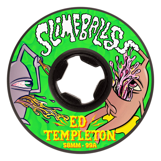 Slime Balls Wheel 58mm Ed Templeton Vomits Black 99a