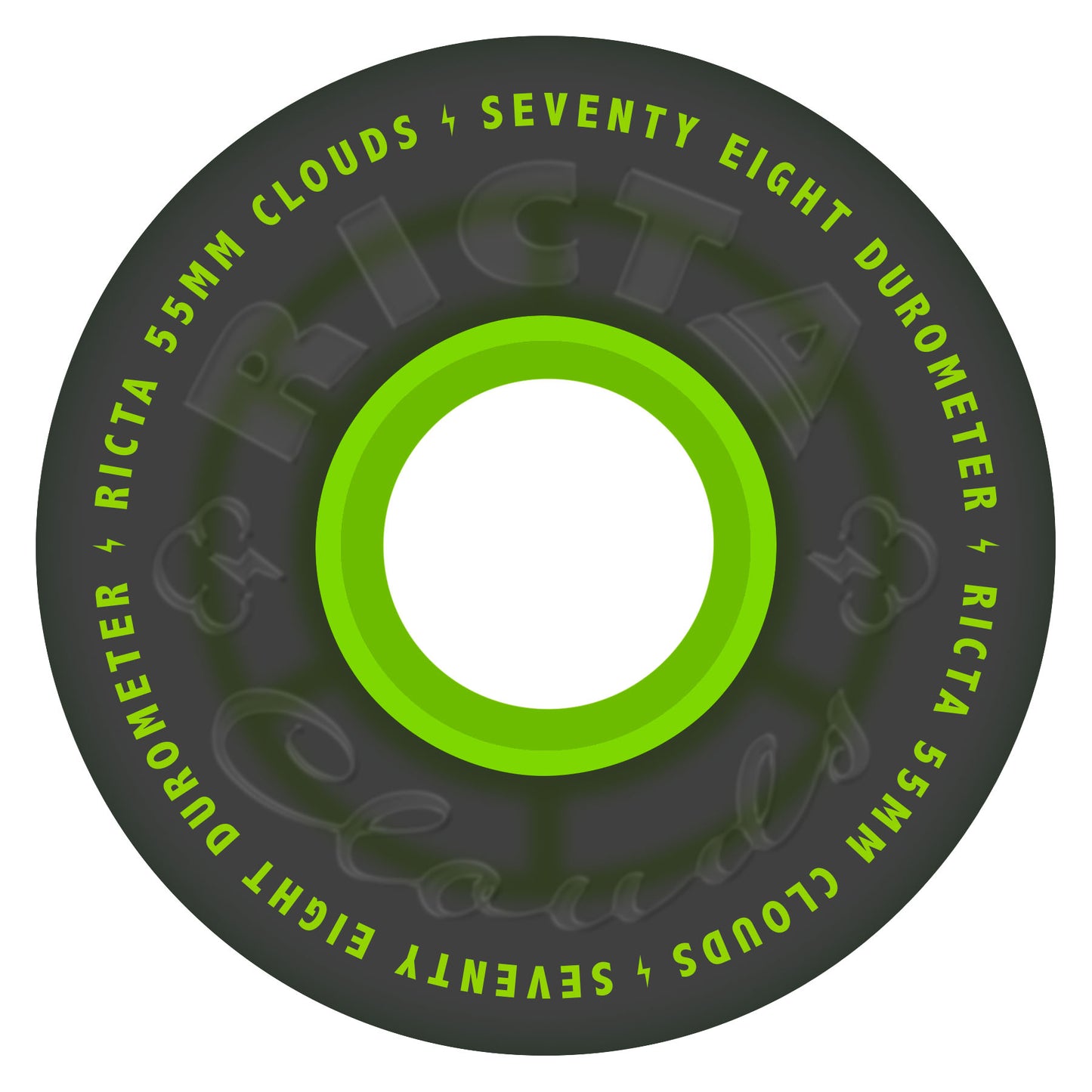 Ricta 55mm Clouds Transparent Black Green 78a